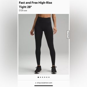 Lululemon leggings- black